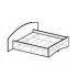 Кровать двухместная основание ЛДСП / КР-22. серии «Проспект»