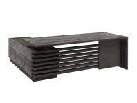 Стол руководителя на ЛДСП опорах с опорной тумбой правый Z-222пр.1000 для кабинета руководителя «Ves