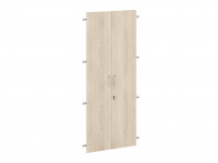 Двери ДСП для шкафа 5 секций с замком серии «Альфа»