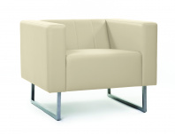 Кресло CHAIRMAN ВЕНТА  (экокожа Euroline кремово-белый)