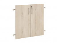 Двери ДСП для шкафа 2 секции с замком серии «Альфа»