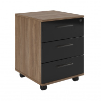 Тумба подкатная с 3 ящиками, глянец для кабинета руководителя «Asti»