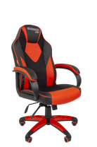 Геймерское кресло CHAIRMAN GAME 17 (ткань черный/красный)