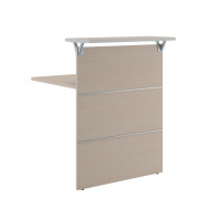 Элемент ресепшн прямой 800 для приемной «Zoom» (Светлый дуб, 800x850x1090 мм)