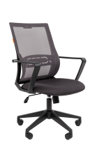 Кресло офисное Chairman 545 без подголовника (сетчатый акрил TW-01 / ткань TW11 /серый/)