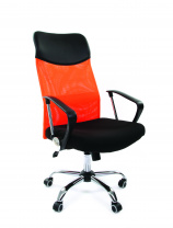 Кресло офисное Chairman 610 (Сетка TW-66 оранжевый )
