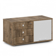 Тумба приставная с жалюзи V-212 для кабинета руководителя «Vasanta»