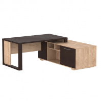 Стол руководителя с опорной тумбой ACT 1918 для кабинета руководителя «ALTO»