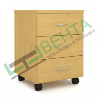 Тумба подкатная Р.Т-3 серии «Референт» (Бук светлый, 430 х 450 х 610 мм)
