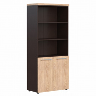 Шкаф с 1 комплектом глухих малых дверей и топом AHC 85.5 для кабинета руководителя «ALTO»