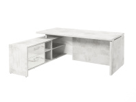 Стол руководителя с опорной тумбой левый FI-119L.GG серии «Festus»