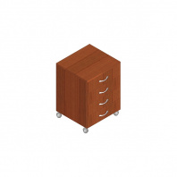 Тумба подкатная Р.Т-4 серии «Референт» (Орех Аликанте, 430 х 450 х 610)