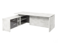 Стол руководителя с опорной тумбой левый FI-121L.GG серии «Festus»