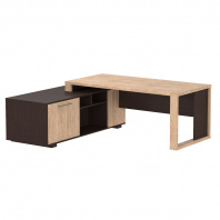 Стол руководителя с опорной тумбой ACT 2118 для кабинета руководителя «ALTO»