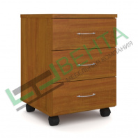 Тумба подкатная Р.Т-3 серии «Референт» (Орех, 430 х 450 х 610 мм)