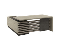 Стол руководителя на ЛДСП опорах с опорной тумбой правый  Z-218пр.1000  для кабинета руководителя «V