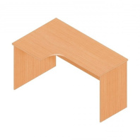 Стол эргономичный Р.РС-14 серии «Референт» (Бук светлый, левый, 1390 х 860(550) х 750 мм)