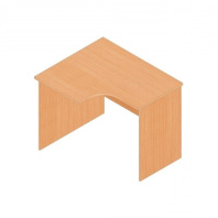 Стол эргономичный Р.РС-10 серии «Референт» (Бук светлый, левый, 1000 х 860(550) х 750 мм)