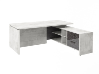 Стол руководителя с опорной тумбой правый FB-119R.GG серии «Festus»