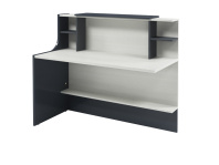 Дополнительная секция ресепшен прямого I-96 серии «Инновация» (акация морава/ антрацит, 1372х645х1151 мм)